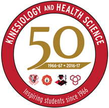 Kinesiology and Health Science 50th Anniversary Logo