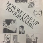 1975 Yearbook Page 10 - \"How we live up to our name\" text with various photos of people