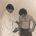 Prof. Norm Gledhill in a Physical Fitness Appraisal Program in November 1977