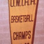 Photo of 1981-82 Women\'s Basketball OWIAA CHAMPIONS banner