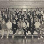 An old group photo of female athletes