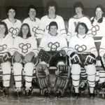 An old photo of Yeowomen Hockey Team
