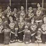 An old photo of Yeowomen hockey team