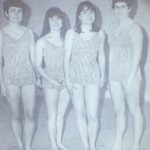 An old group photo of female swimmers