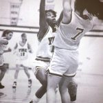A different shot of female basketball players
