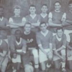 An old photo of Men\'s soccer team