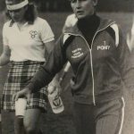 Marina Van Der Merwe walking with an athlete