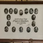 A framed photo of a graduating class