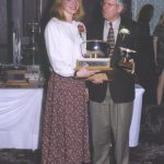 Karen (Jackson) Northey receiving an award