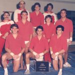 York Yeomen Gymnastics Team 1985-86 with Masaaki Naosaki